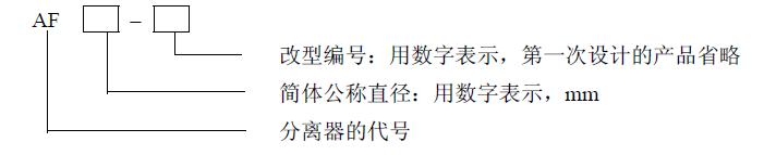 其型號的表示方法規定如下